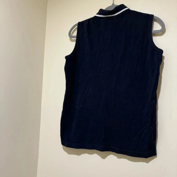 Women’s  Disney Brand Vintage 90’s Minnie Mouse Collared Navy Tank Top Size: M - Picture 10 of 15